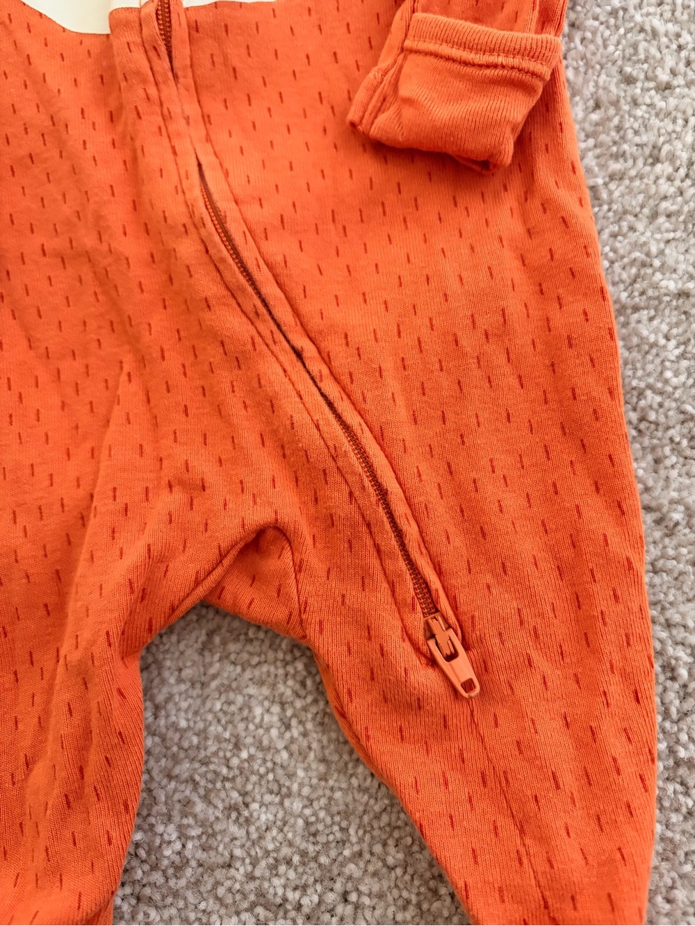 Old Navy Orange Fox Footed One-Piece - Picture 3 of 5